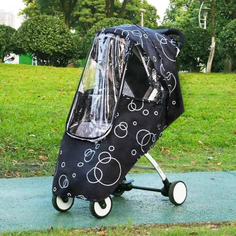 "Ultimate Protection for Your Baby Stroller - Waterproof and Windproof Travel Shield to Keep Your Little One Safe from Dust and Rain"