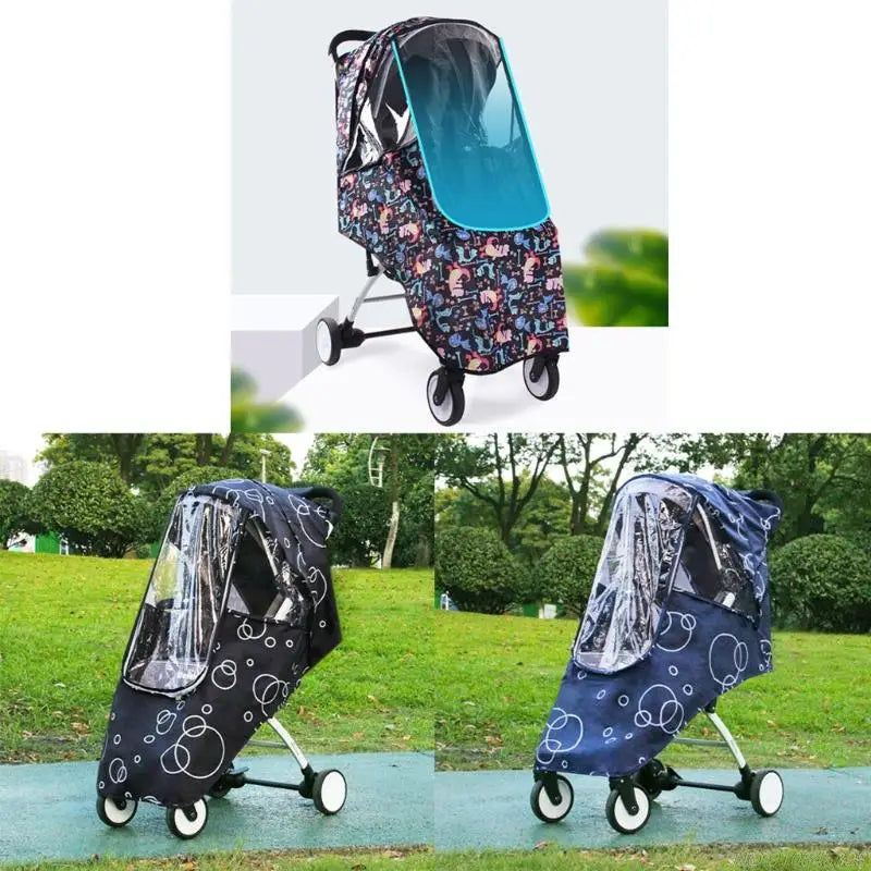 "Ultimate Protection for Your Baby Stroller - Waterproof and Windproof Travel Shield to Keep Your Little One Safe from Dust and Rain"